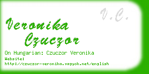 veronika czuczor business card